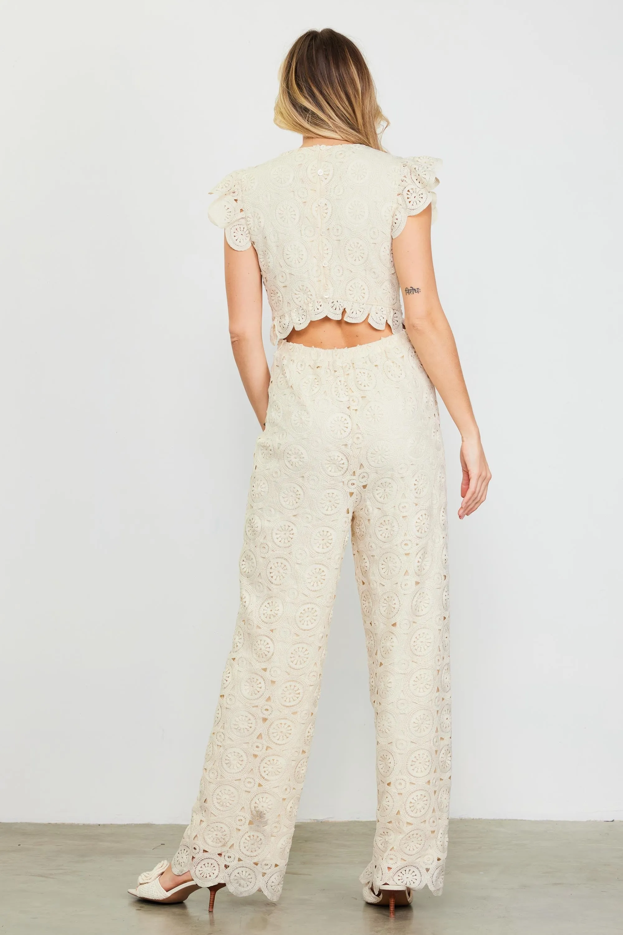 Crochet Jumpsuit - Ivory