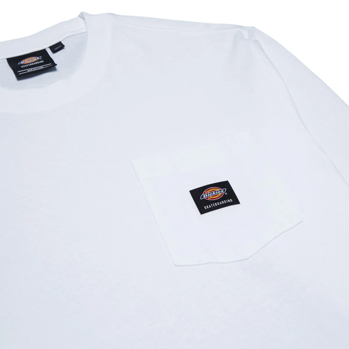 Dickies Heavyweight Long Sleeve Pocket T-Shirt - White