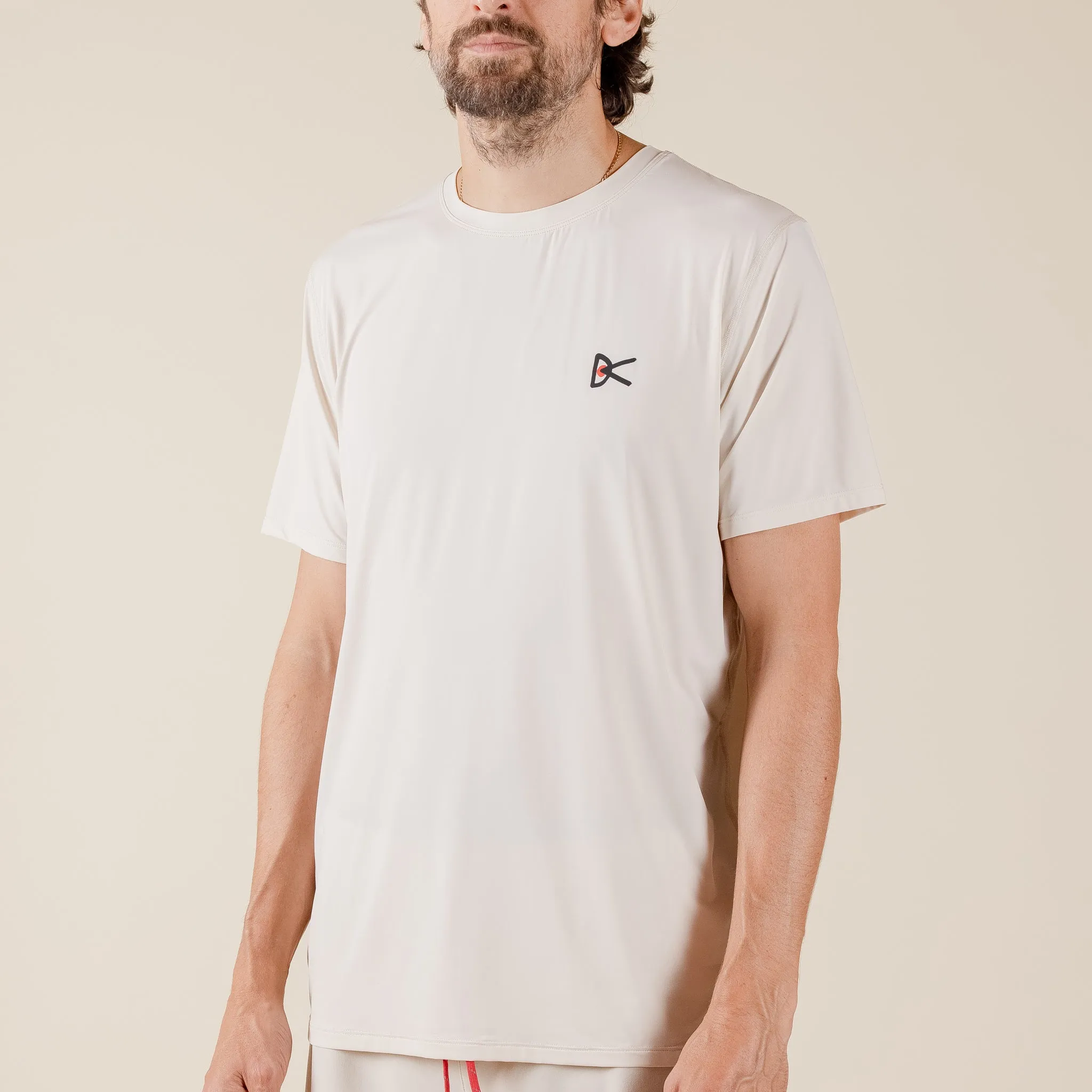 District Vision - Ultralight Aloe Short Sleeve Tee - Mushroom