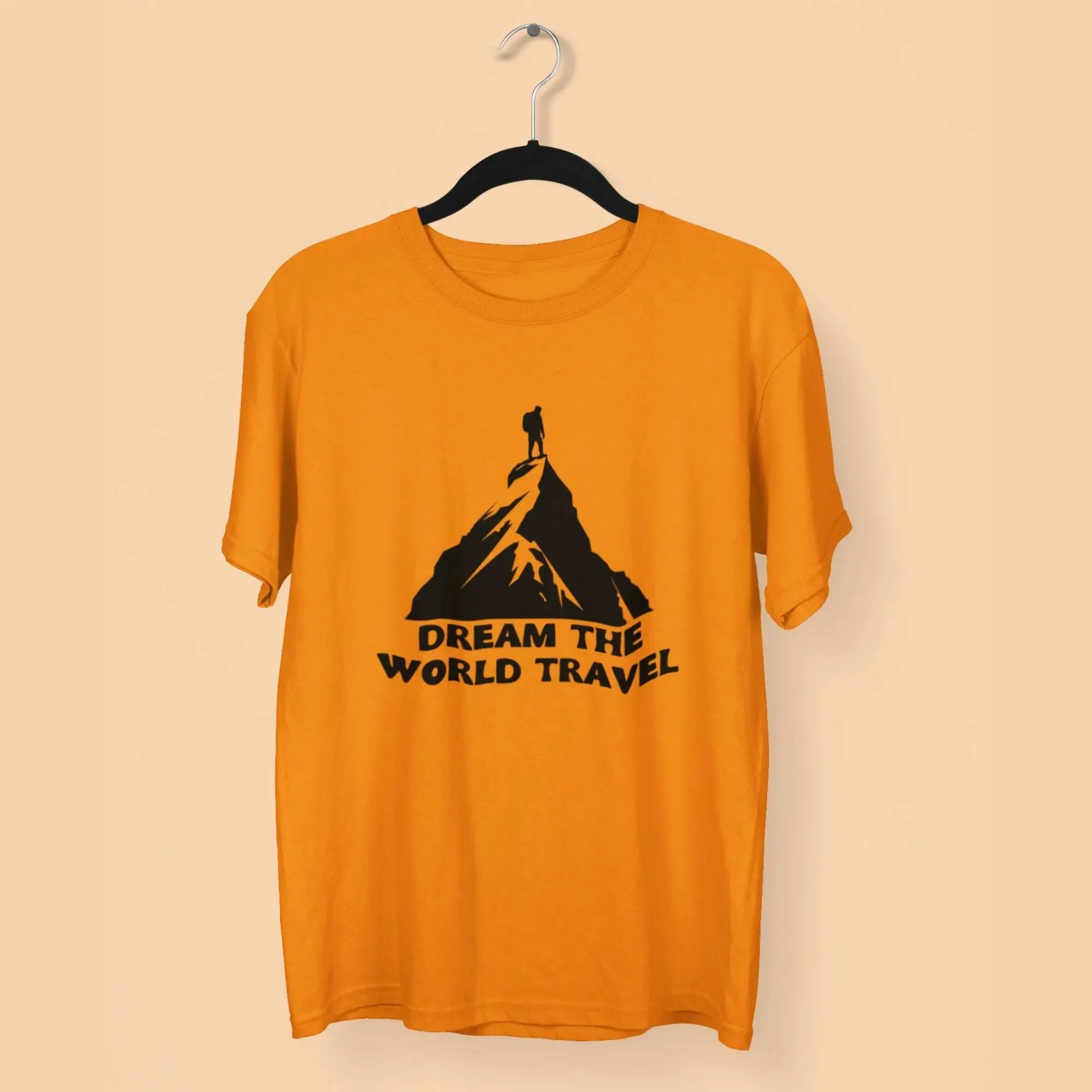 Dream the World Travel Round Neck Half Sleeve Classic T-Shirt