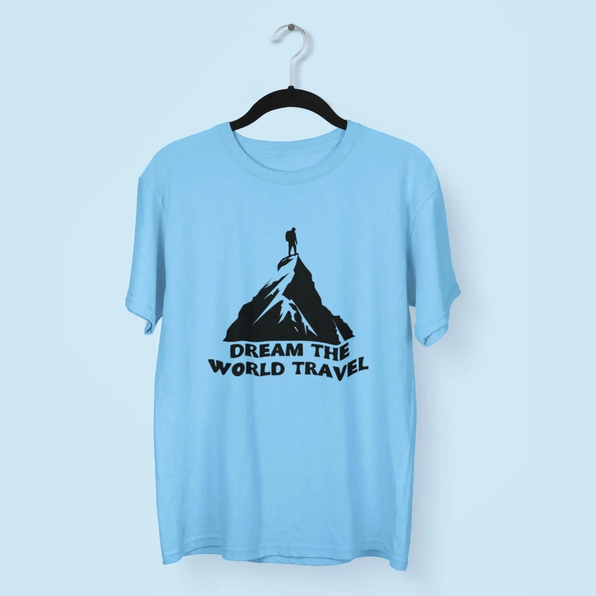 Dream the World Travel Round Neck Half Sleeve Classic T-Shirt