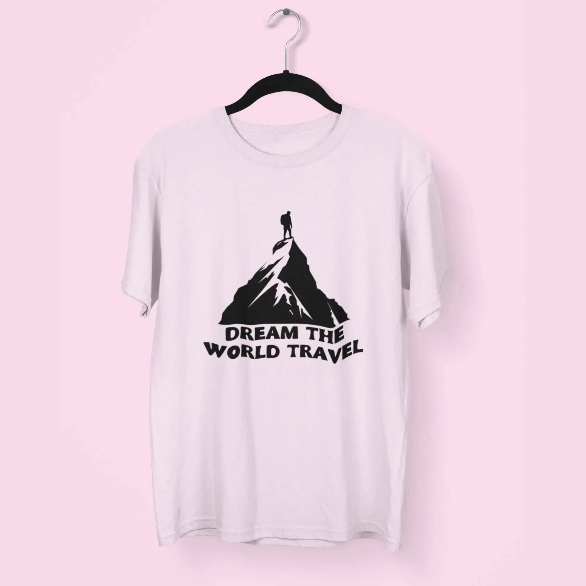 Dream the World Travel Round Neck Half Sleeve Classic T-Shirt