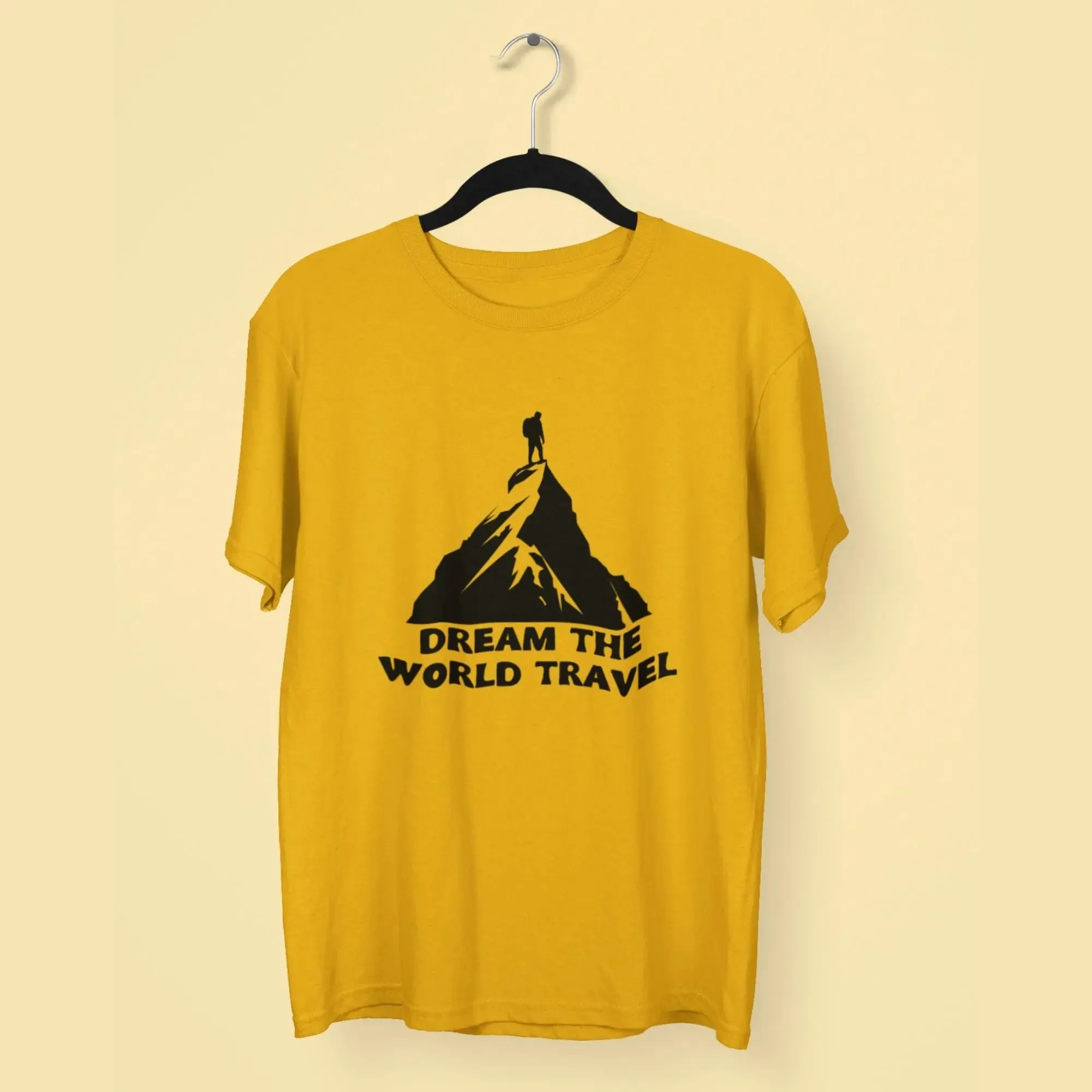 Dream the World Travel Round Neck Half Sleeve Classic T-Shirt