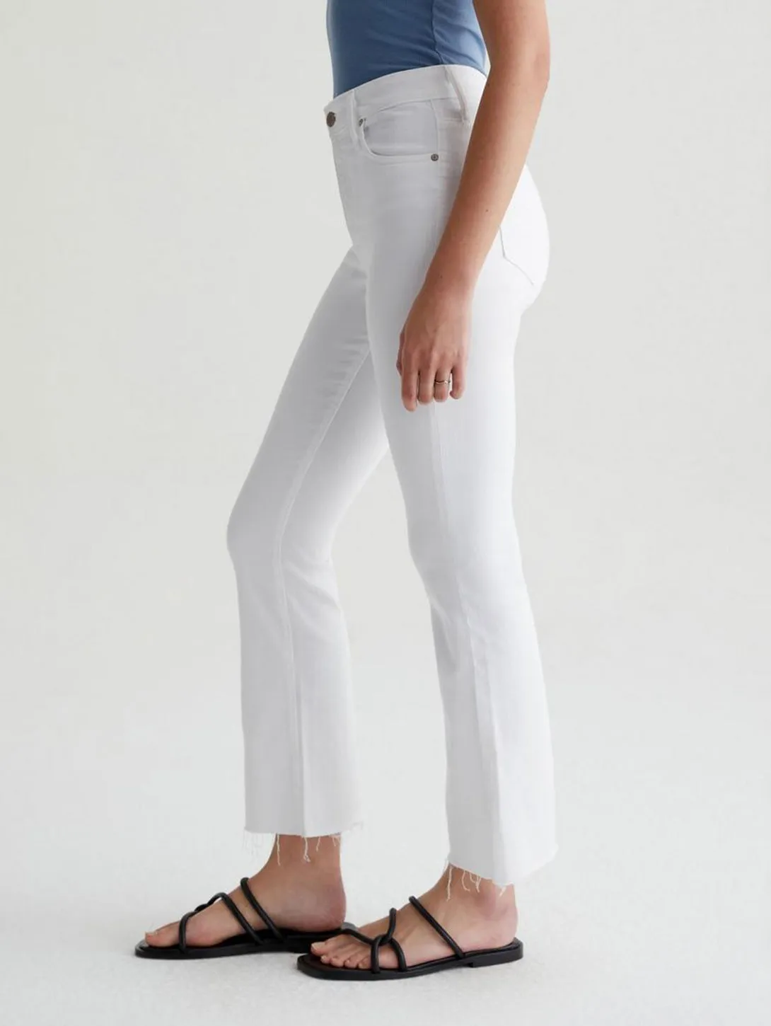 Farrah High Rise Bootcut Jean - Modern White