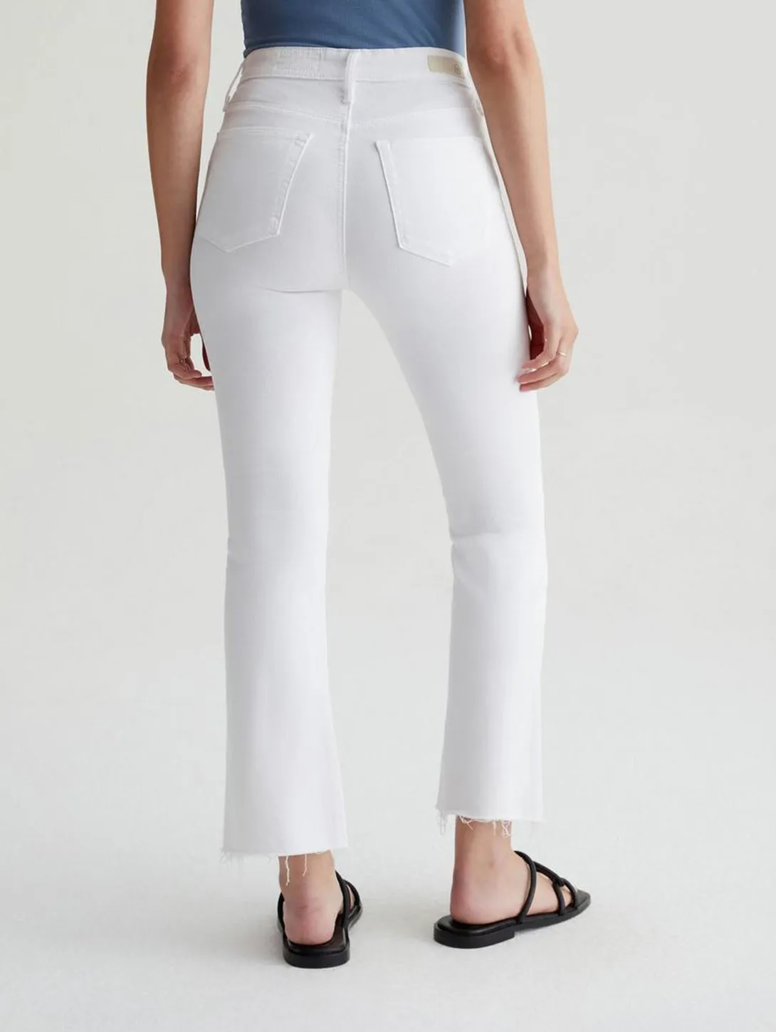 Farrah High Rise Bootcut Jean - Modern White