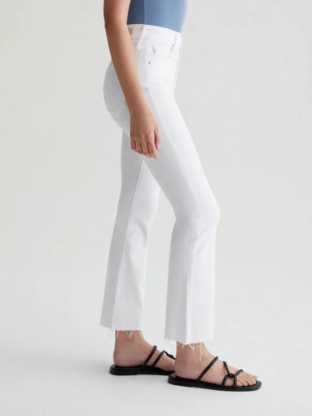 Farrah High Rise Bootcut Jean - Modern White