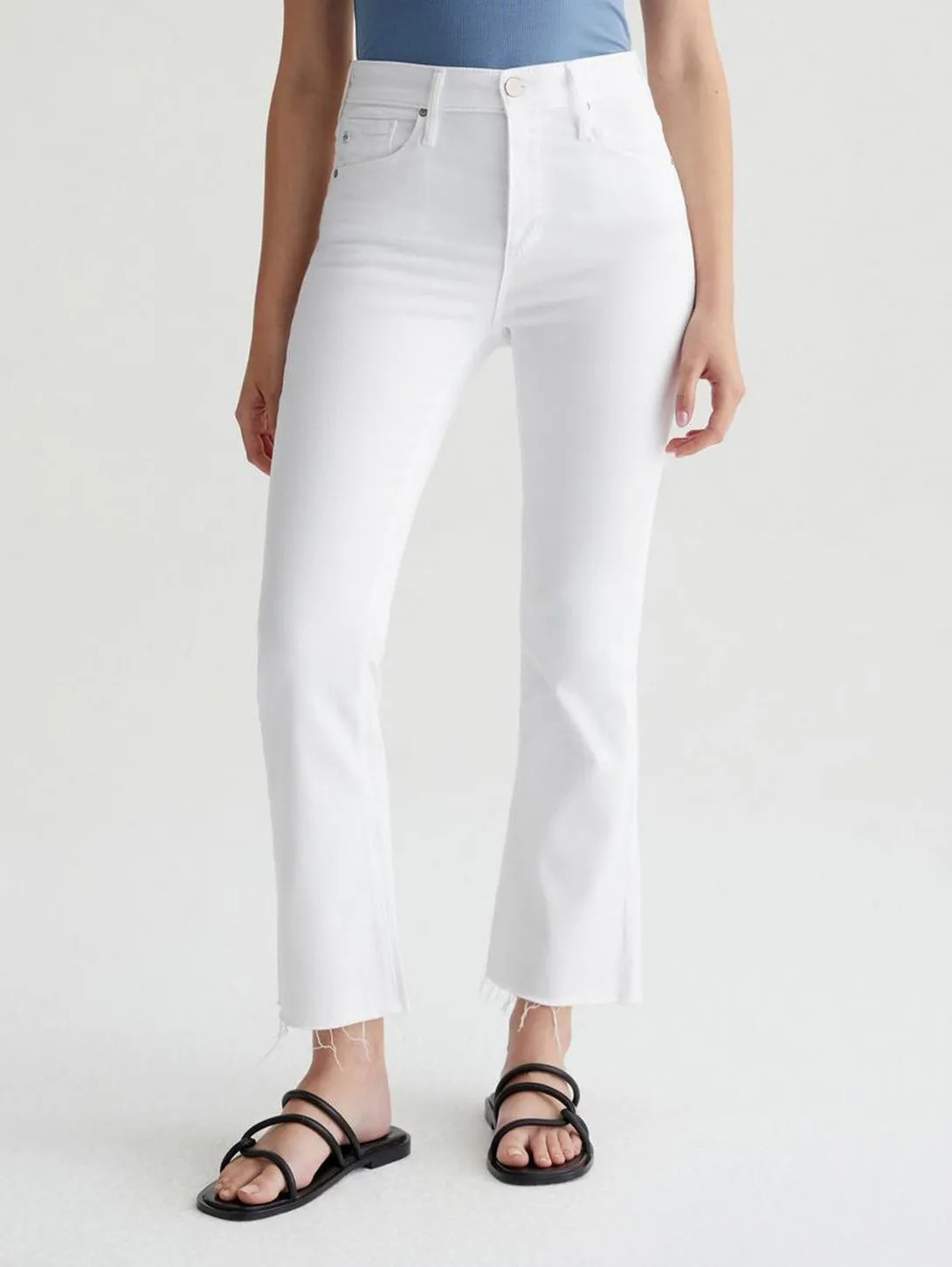 Farrah High Rise Bootcut Jean - Modern White