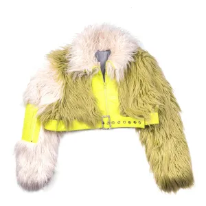 Faux Fur Lime Jacket