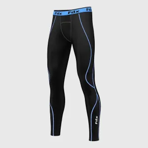 Fdx Blitz Blue Men's & Boy's Compression Base Layer Tights