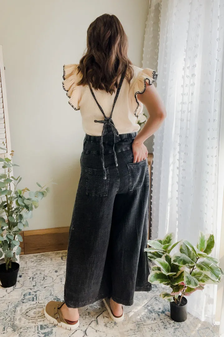 Flowy Mineral Wash Jumpsuit