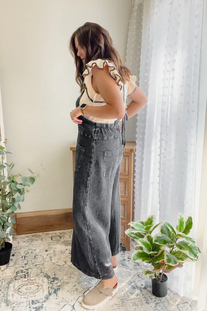 Flowy Mineral Wash Jumpsuit