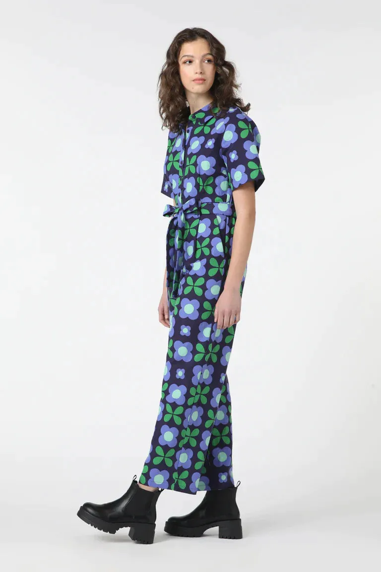 Geometric Flower Boiler Suit