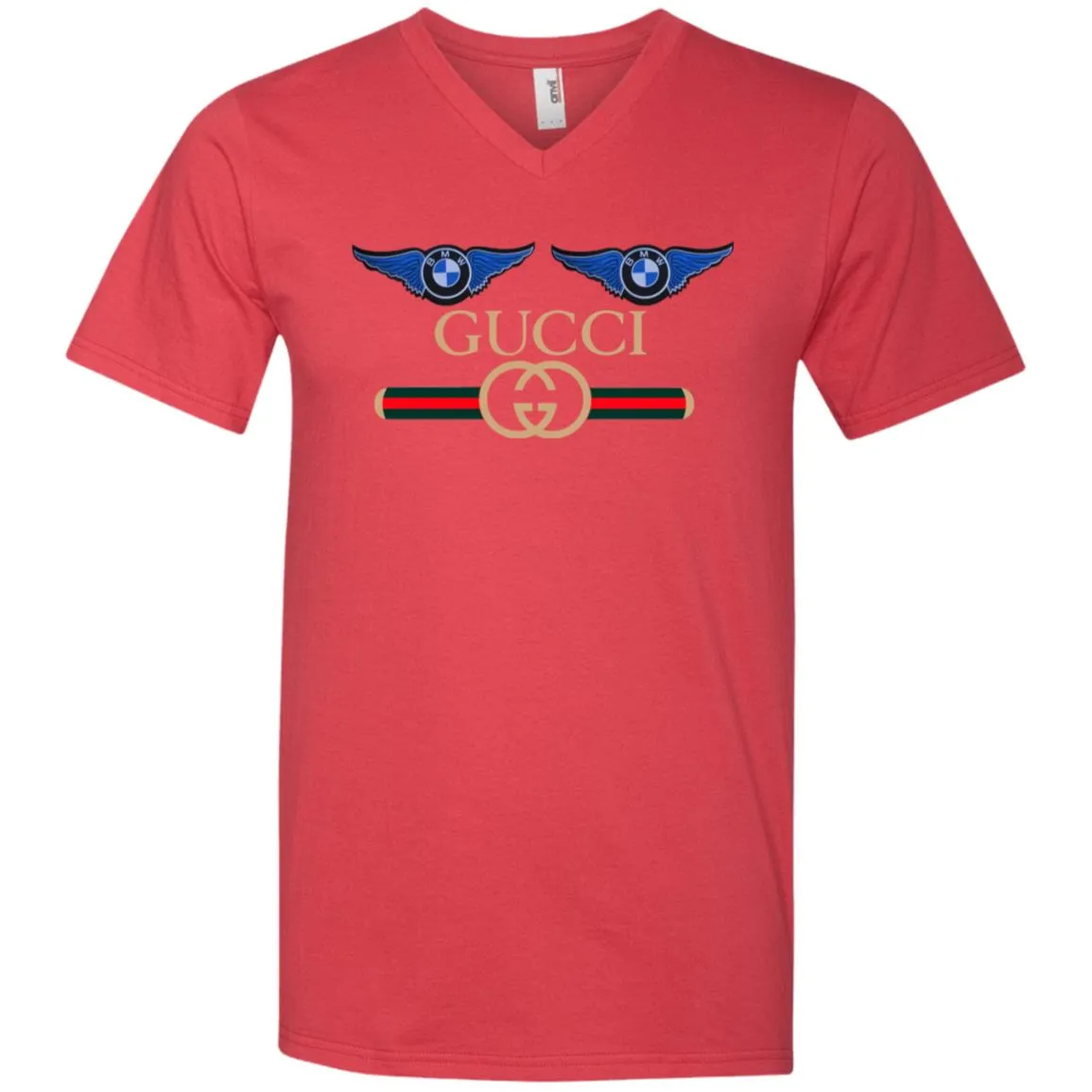 Gucci Bmw Trending T-shirt Men V-Neck T-Shirt