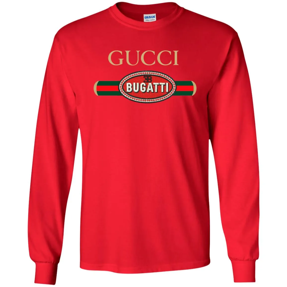 Gucci Bugatti T-shirt Men Long Sleeve Shirt