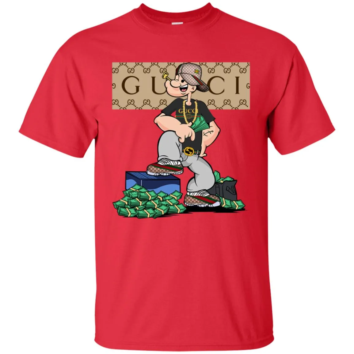 Gucci Cartoon T-shirt Men Cotton T-Shirt