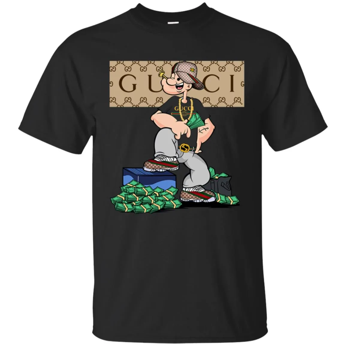 Gucci Cartoon T-shirt Men Cotton T-Shirt