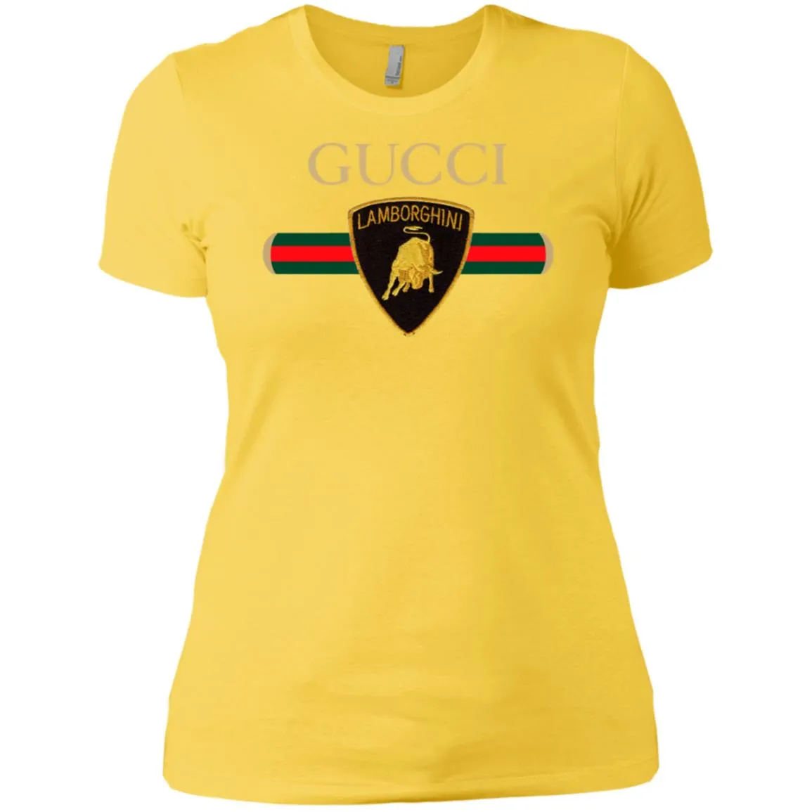 Gucci Lamborghini T-shirt Women Cotton T-Shirt