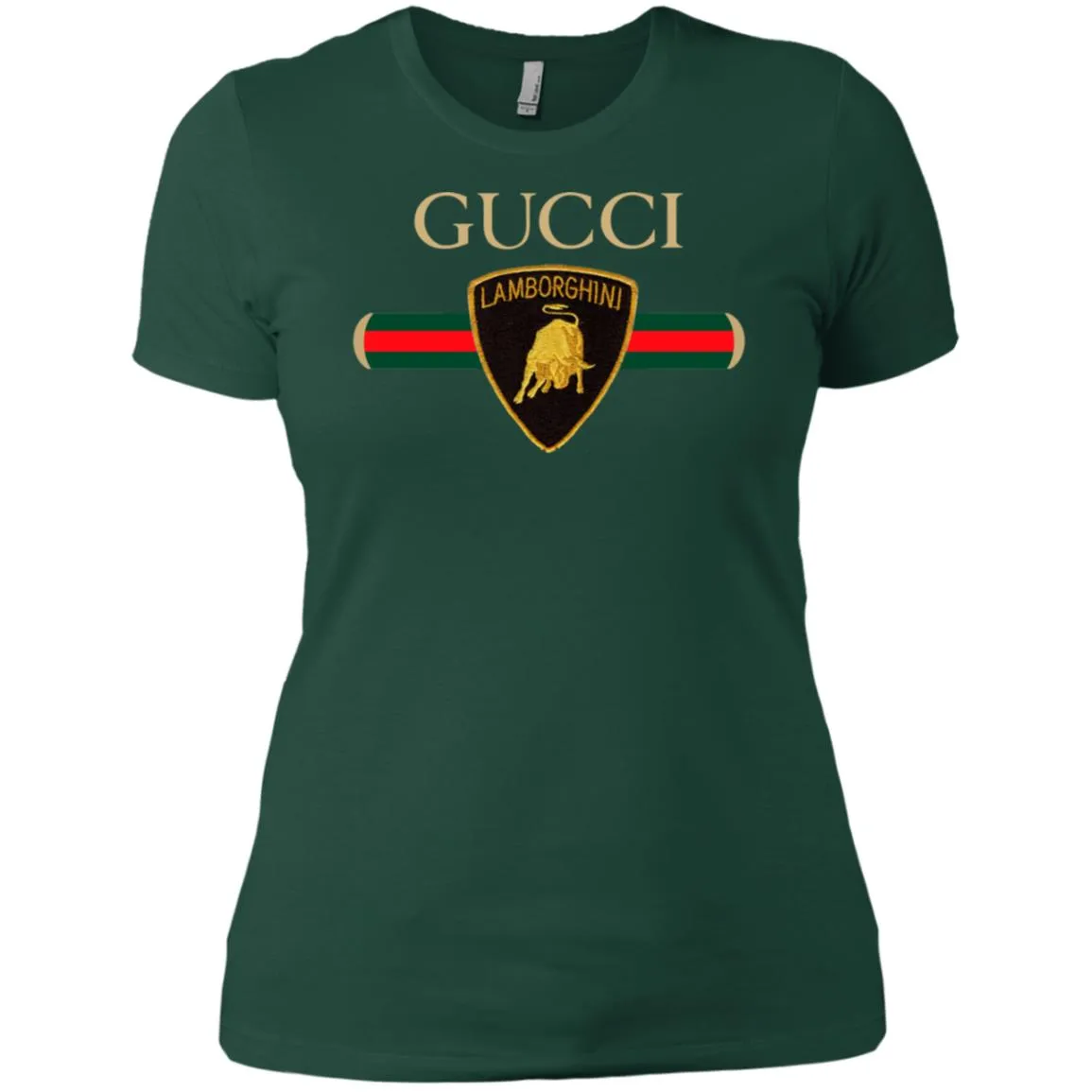 Gucci Lamborghini T-shirt Women Cotton T-Shirt