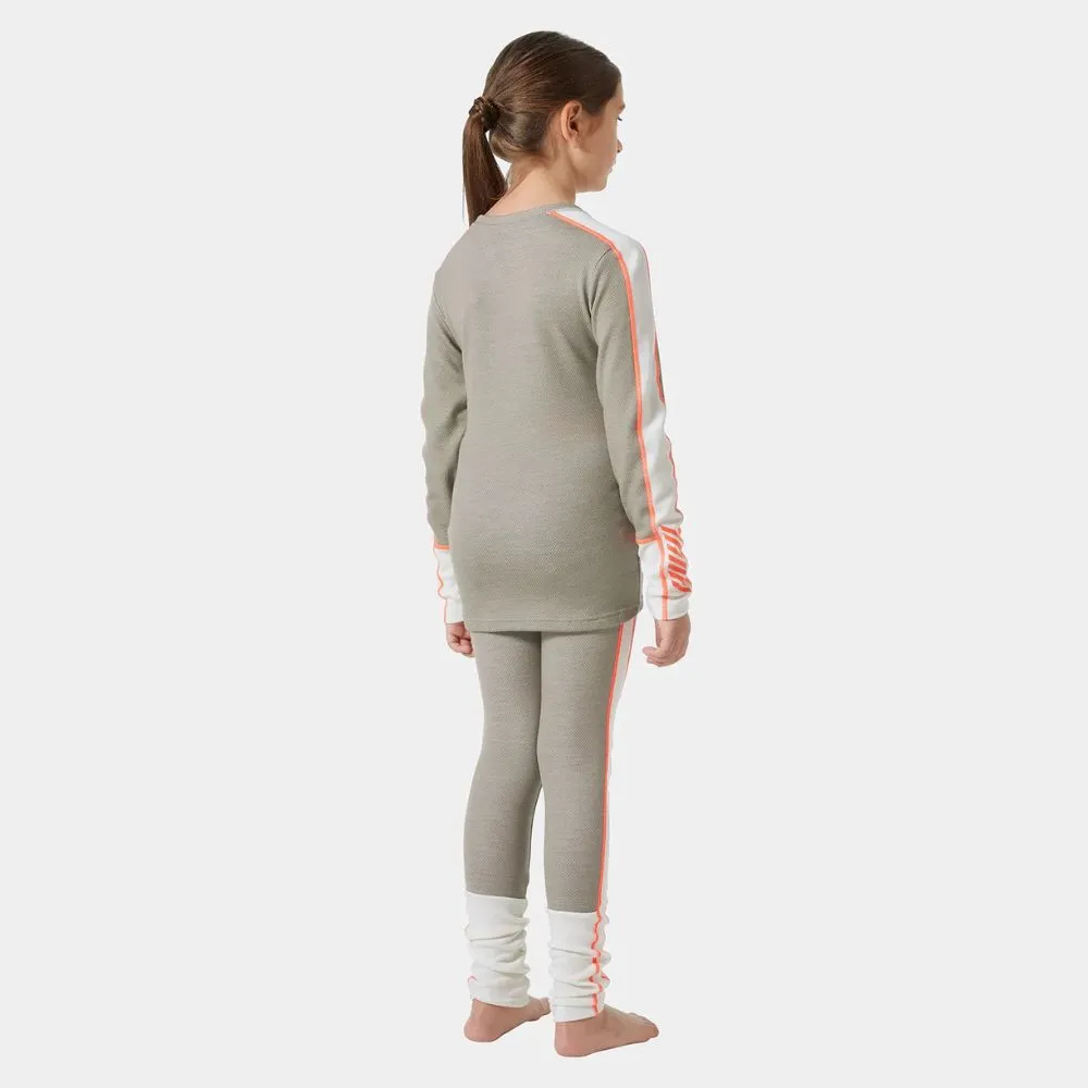 Helly Hansen Junior LIFA Merino Midweight Thermal Base Layer Set - Terrazzo