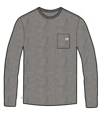 Heritage Recycled Relaxed Fit LS T-Shirt - Grey Marl