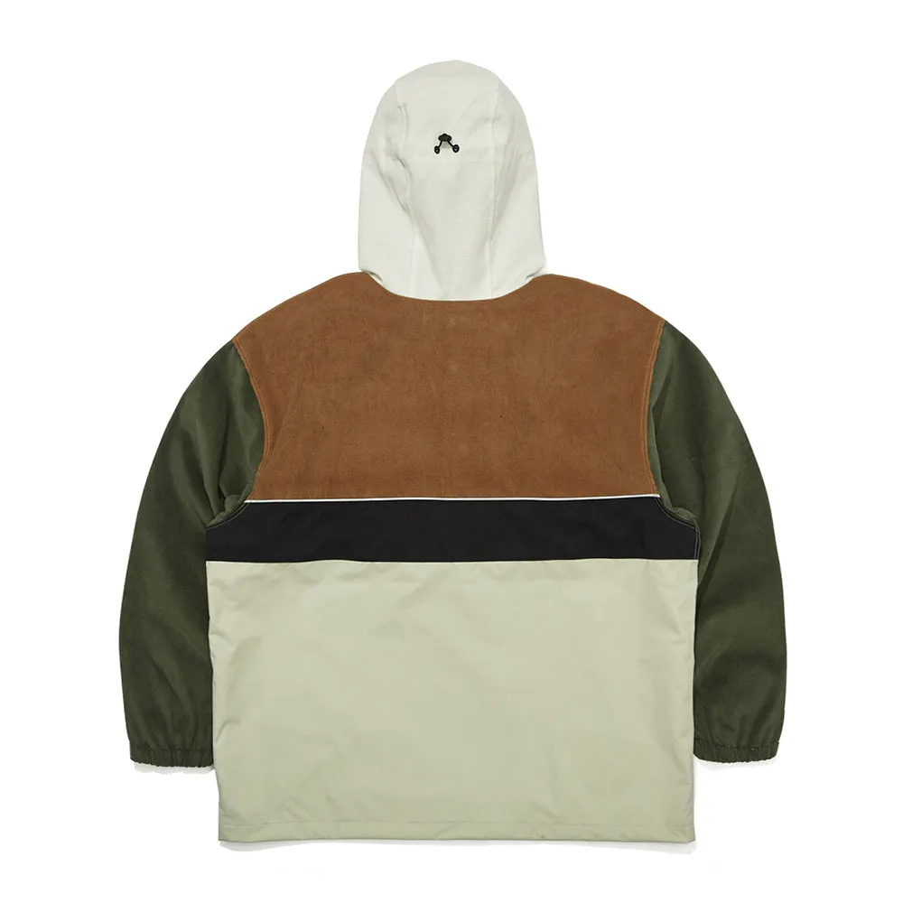 HF CORDUROY HOODED ANORAK JACKET CLASSIC BEIGE