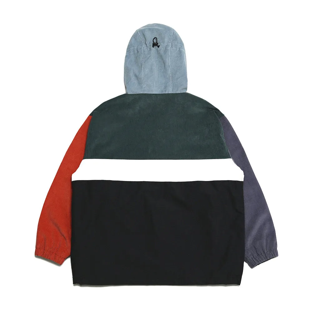 HF CORDUROY HOODED ANORAK JACKET MULTI