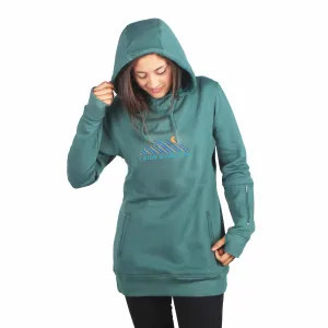 I Ride Sideways Ventura DWR Shred Fit Hoodie Womens Teal