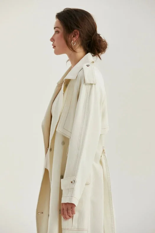 Jacqueline Denim Trench Coat