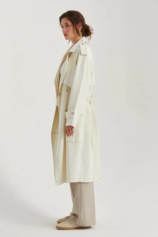 Jacqueline Denim Trench Coat