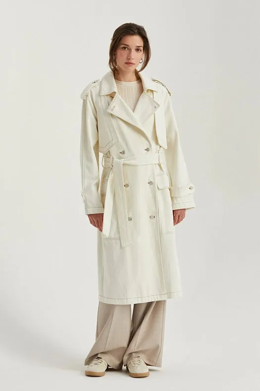 Jacqueline Denim Trench Coat