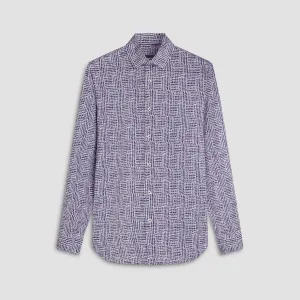 James Abstract Check Print OoohCotton Shirt