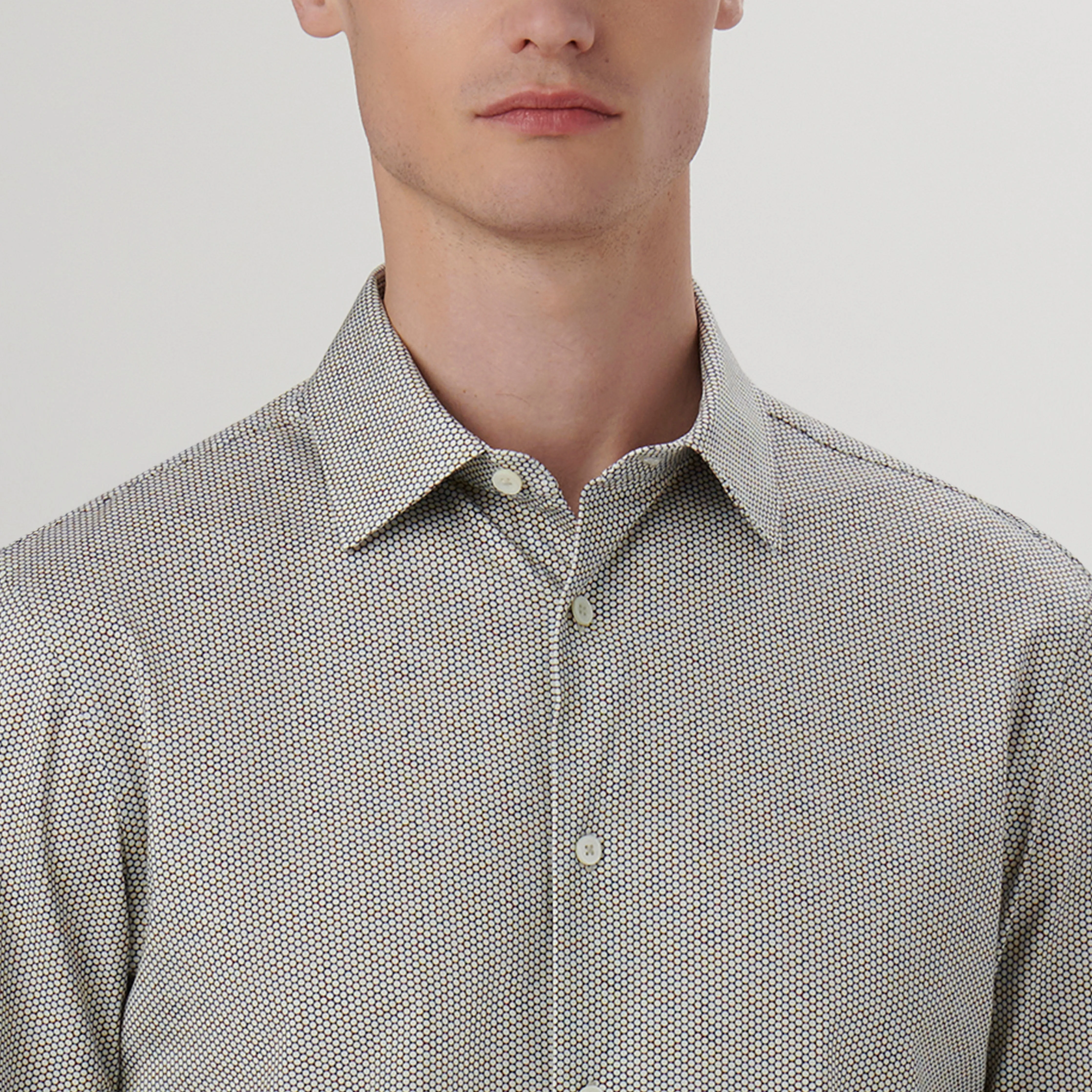 James Honeycomb Check OoohCotton Shirt