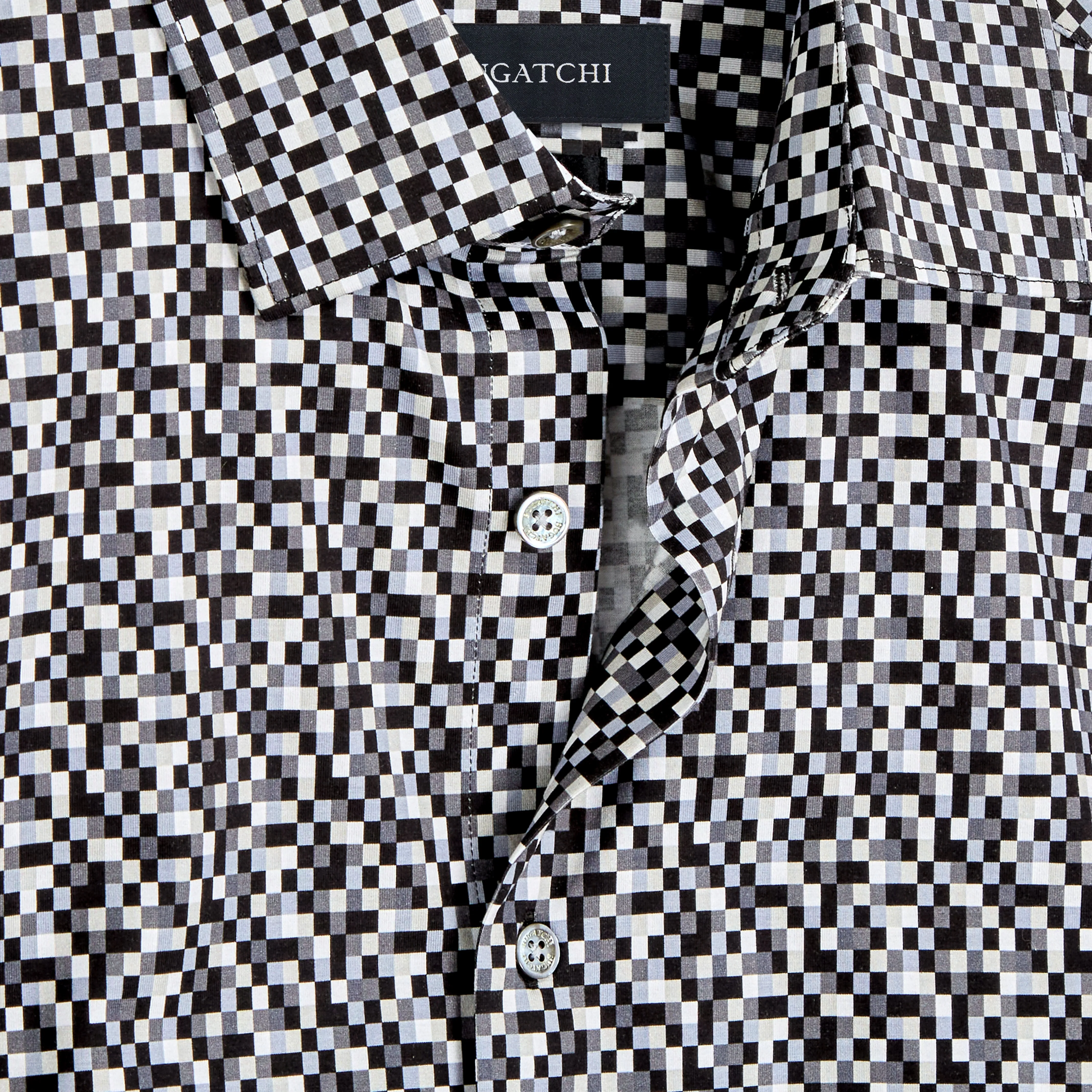 James Pixel Check OoohCotton Shirt