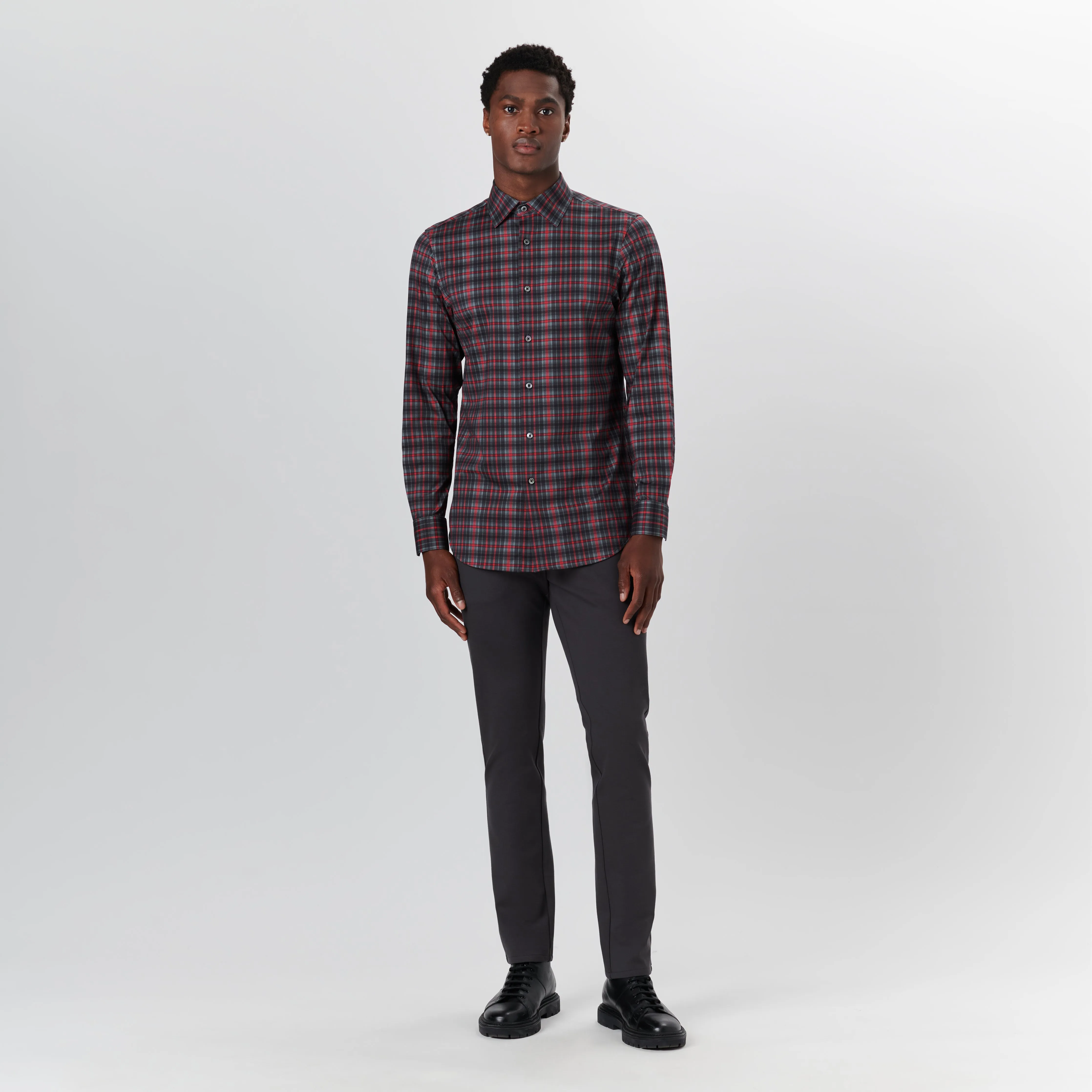 JAMES Tartan Check OoohCotton Shirt