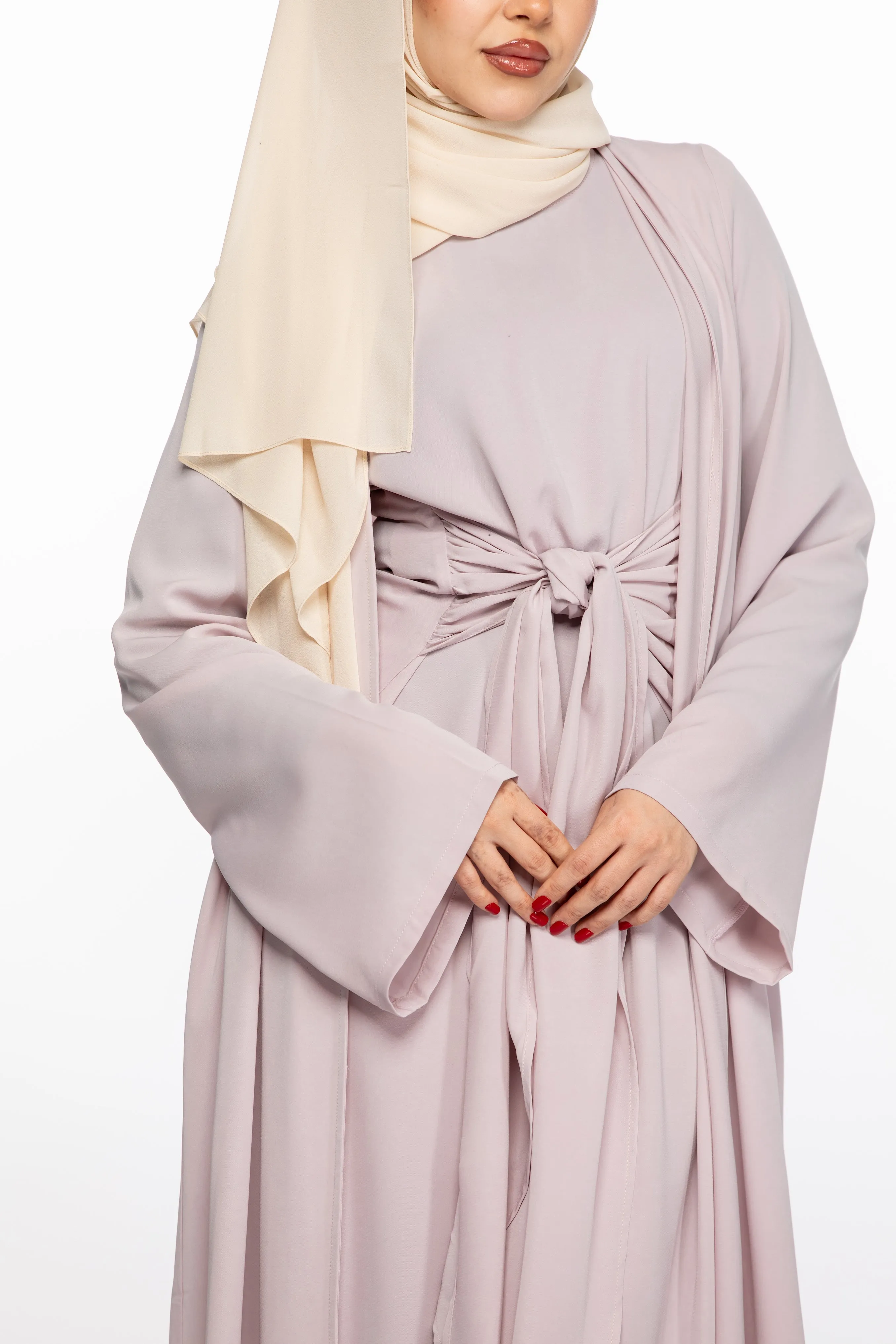 JANNAH ABAYA SET - MUTE LILAC