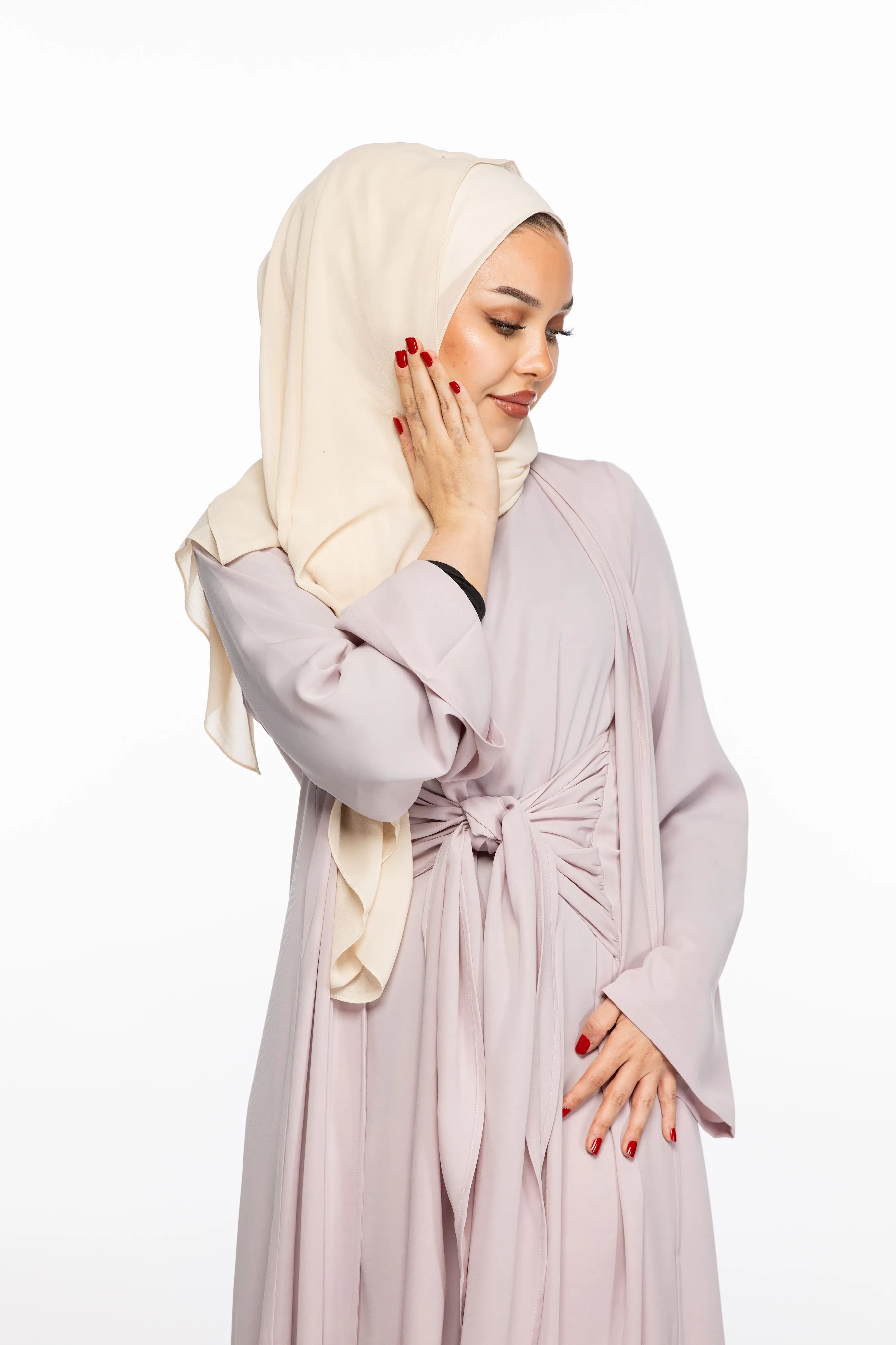 JANNAH ABAYA SET - MUTE LILAC