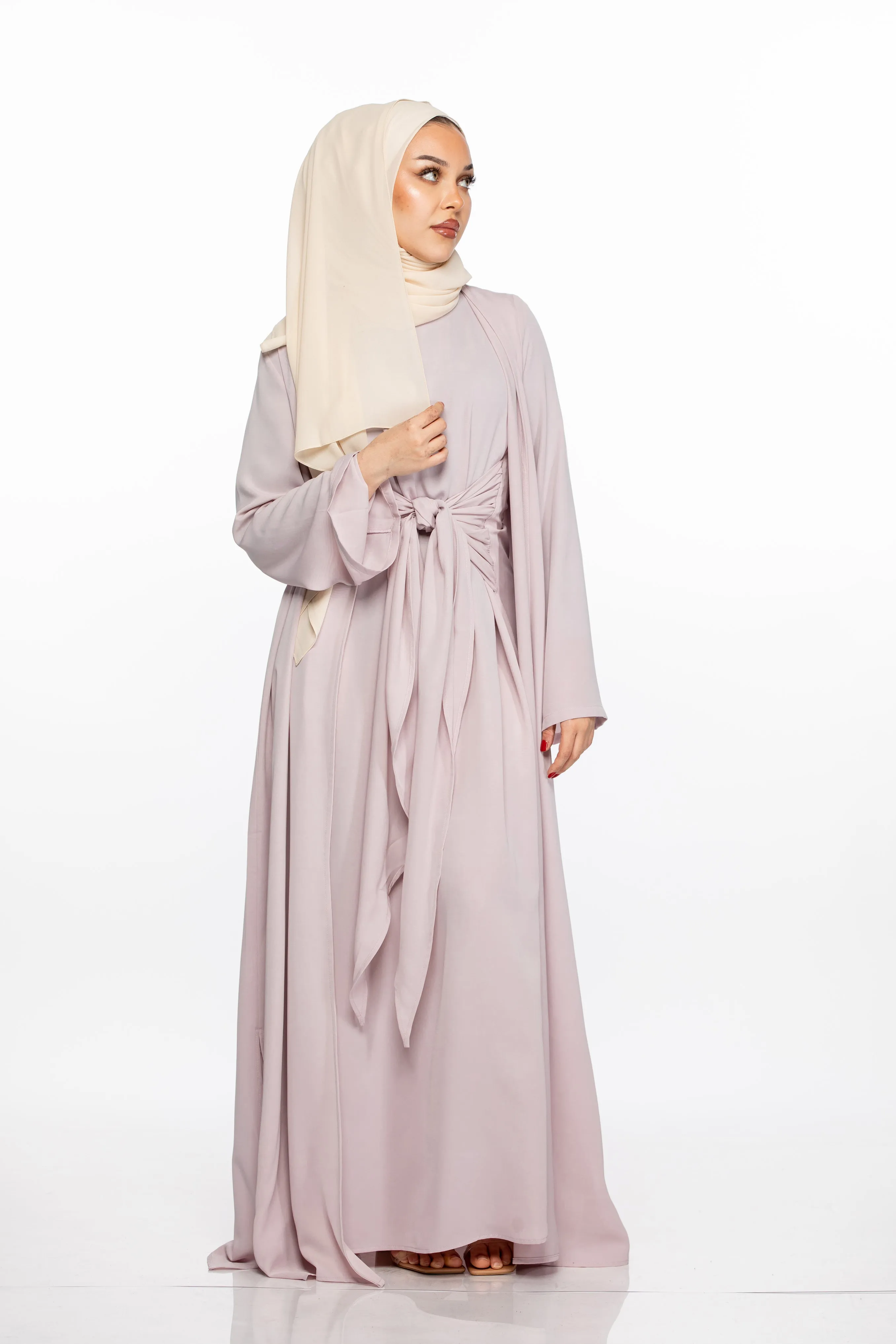 JANNAH ABAYA SET - MUTE LILAC