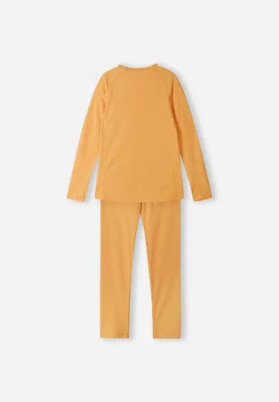 Kids Thermal Base Layer Set Lani Amber Yellow