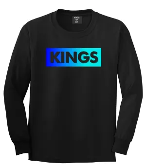 Kings Blue Gradient Long Sleeve T-Shirt