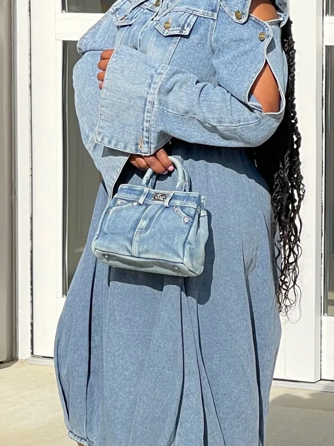 Lala XS Denim Tote