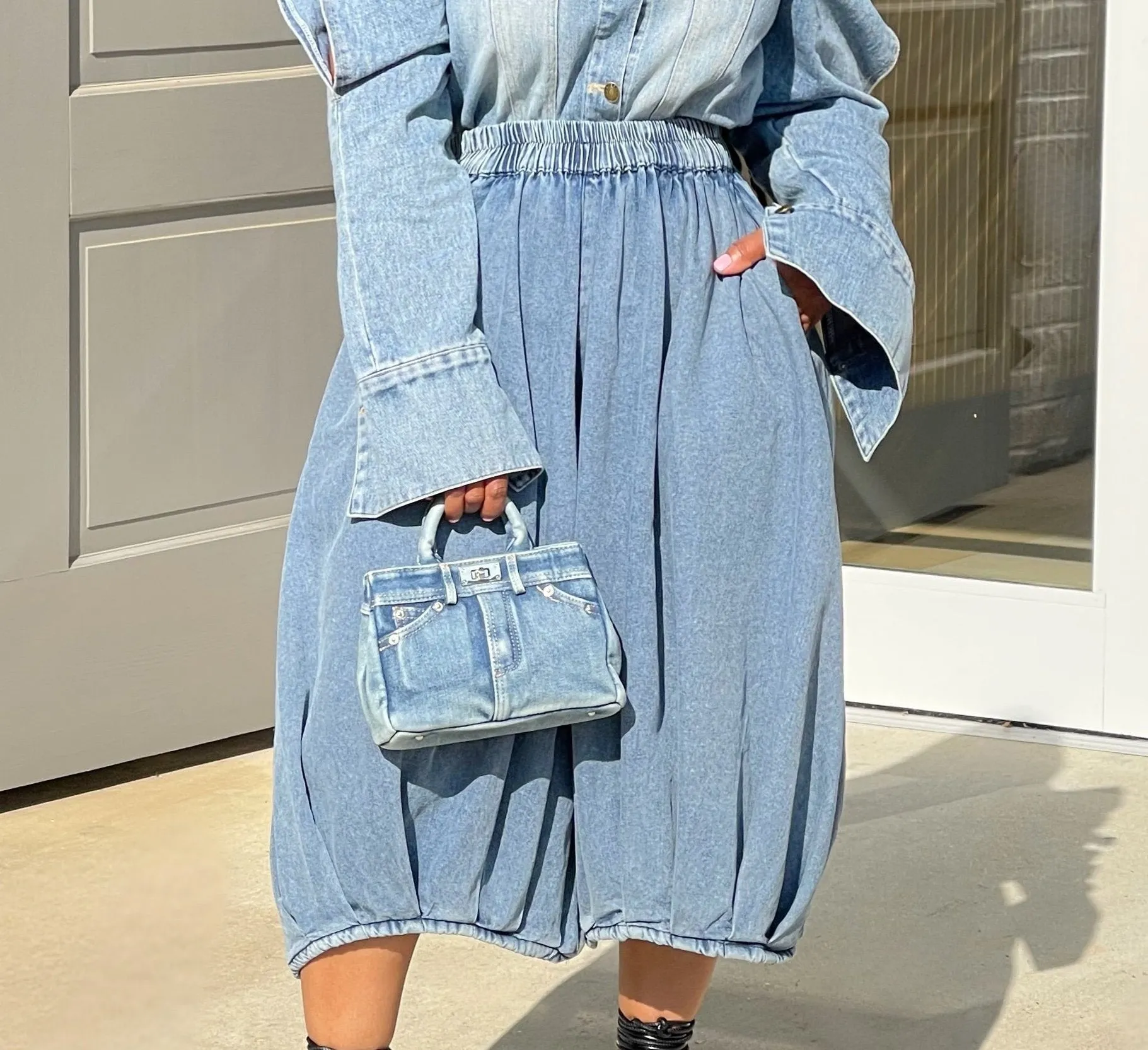 Lala XS Denim Tote