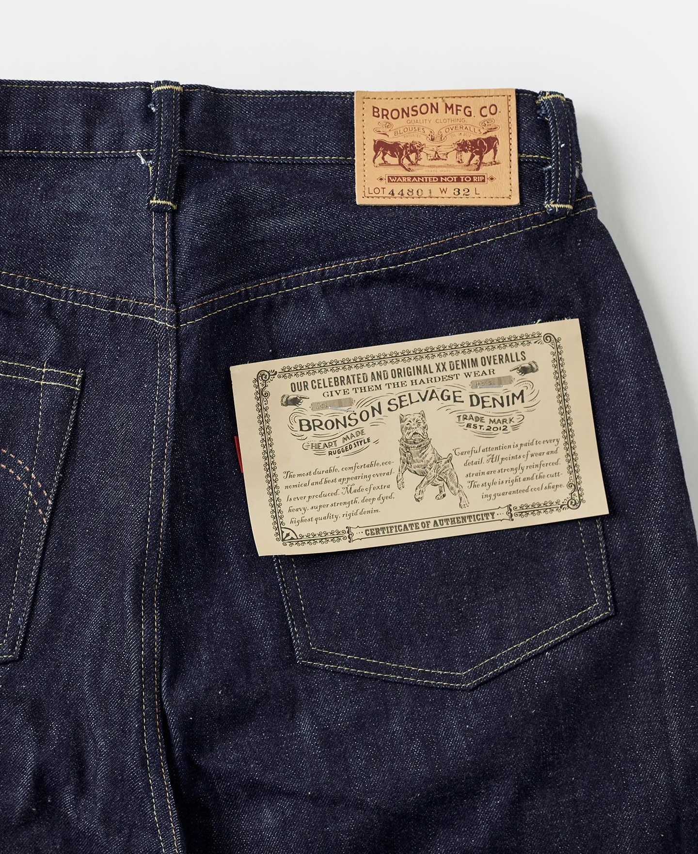 Lot 44801 1944 WWII Version Selvedge Denim Jeans