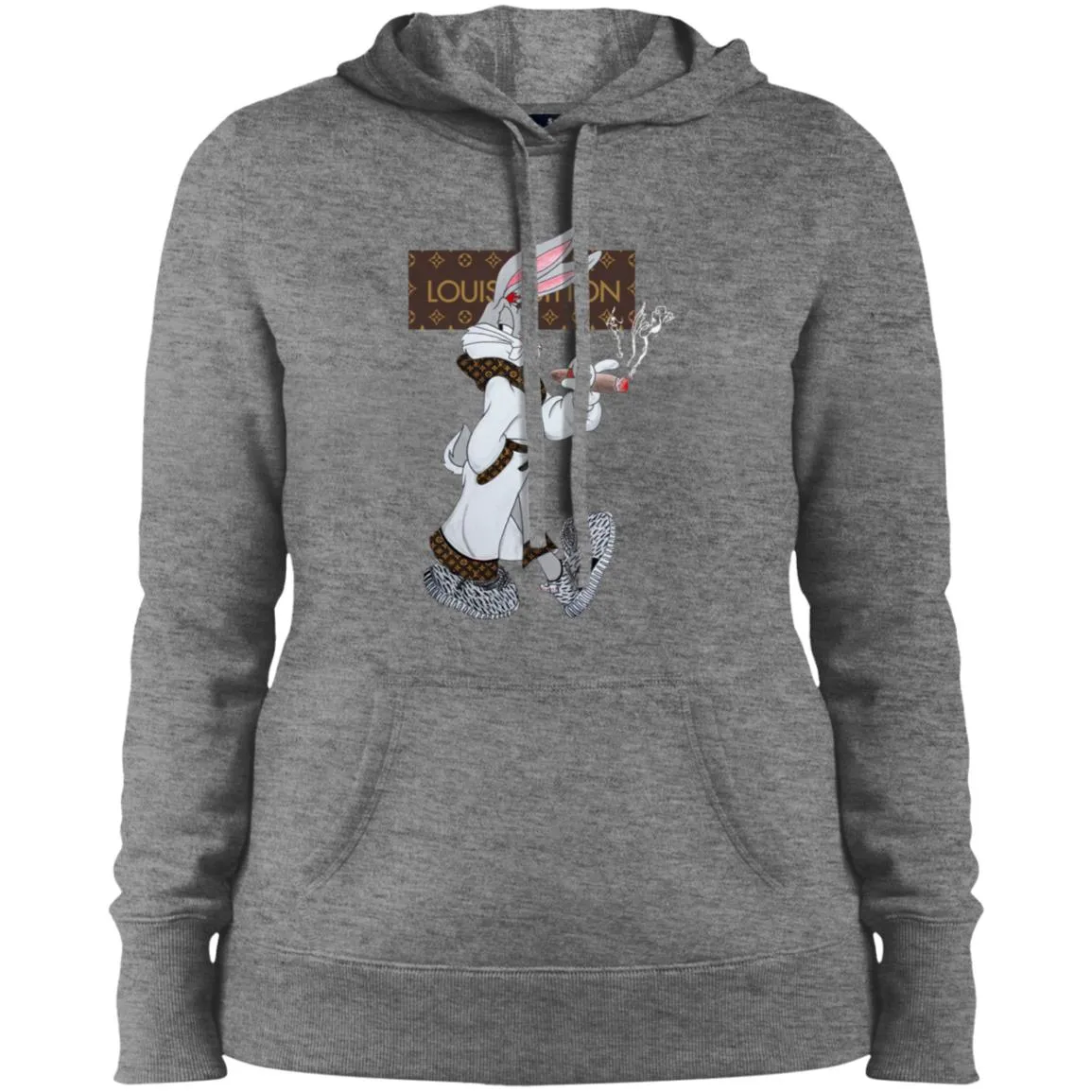 Louis Vuitton Rabbit Smoking Shirt Women Hooded Sweatshirt