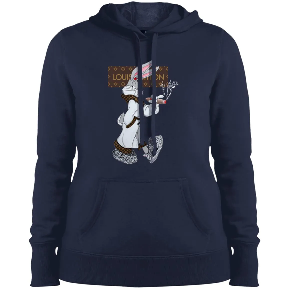 Louis Vuitton Rabbit Smoking Shirt Women Hooded Sweatshirt