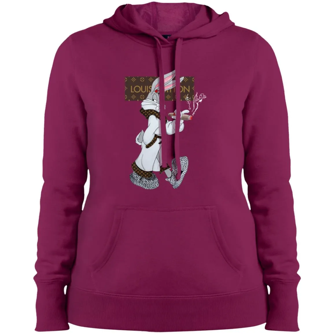 Louis Vuitton Rabbit Smoking Shirt Women Hooded Sweatshirt