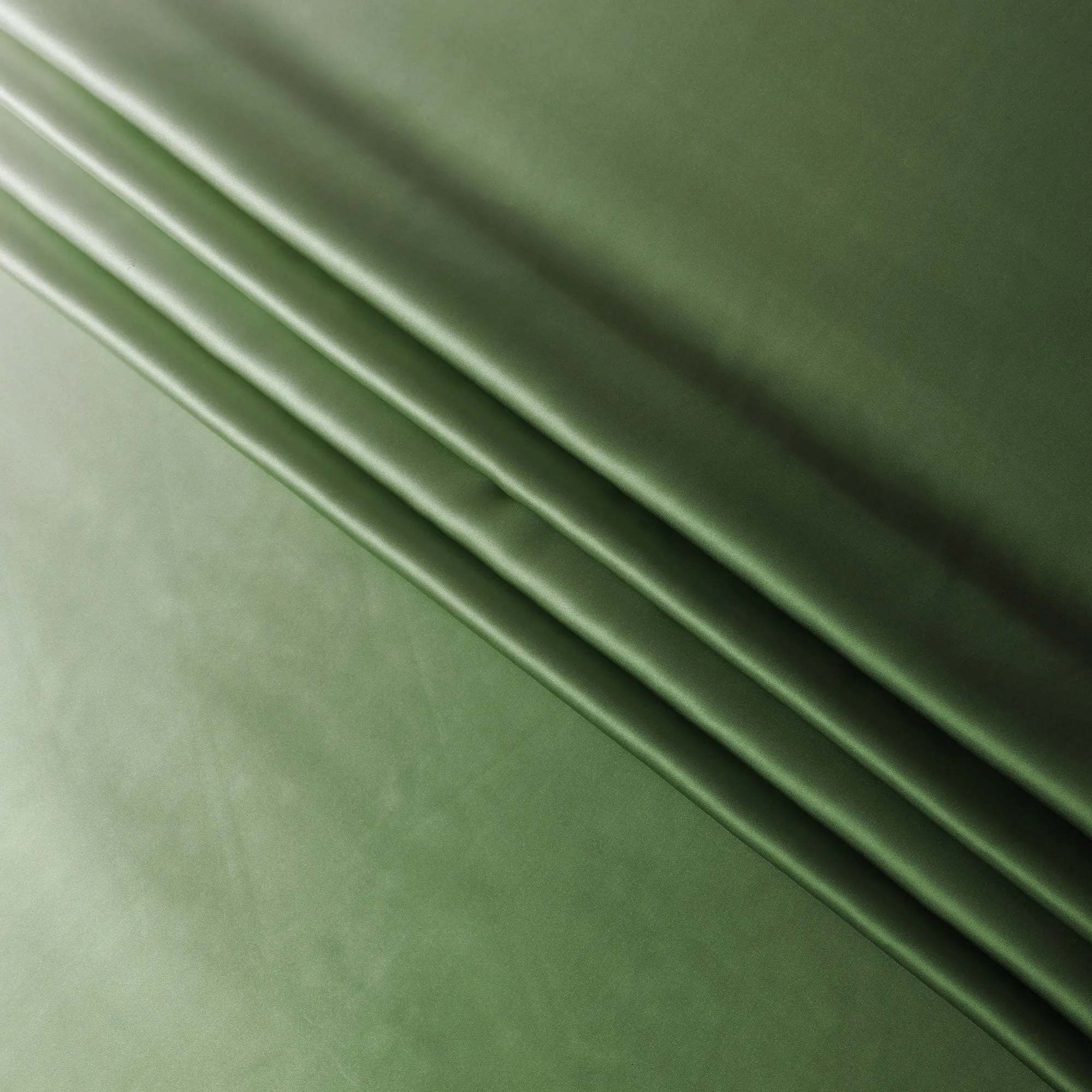 Lush Green Ombre Silk Satin Fabric, 110 cm Width - Imported from South Korea-D20244