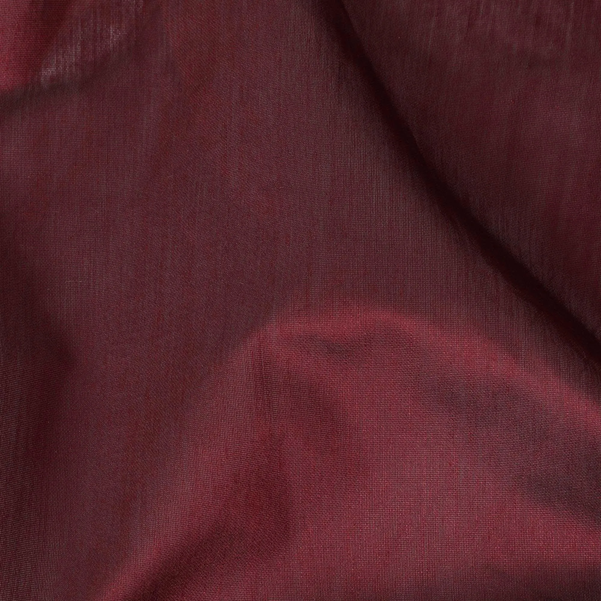 Maroon Plain synthetic brocade fabric-D14142