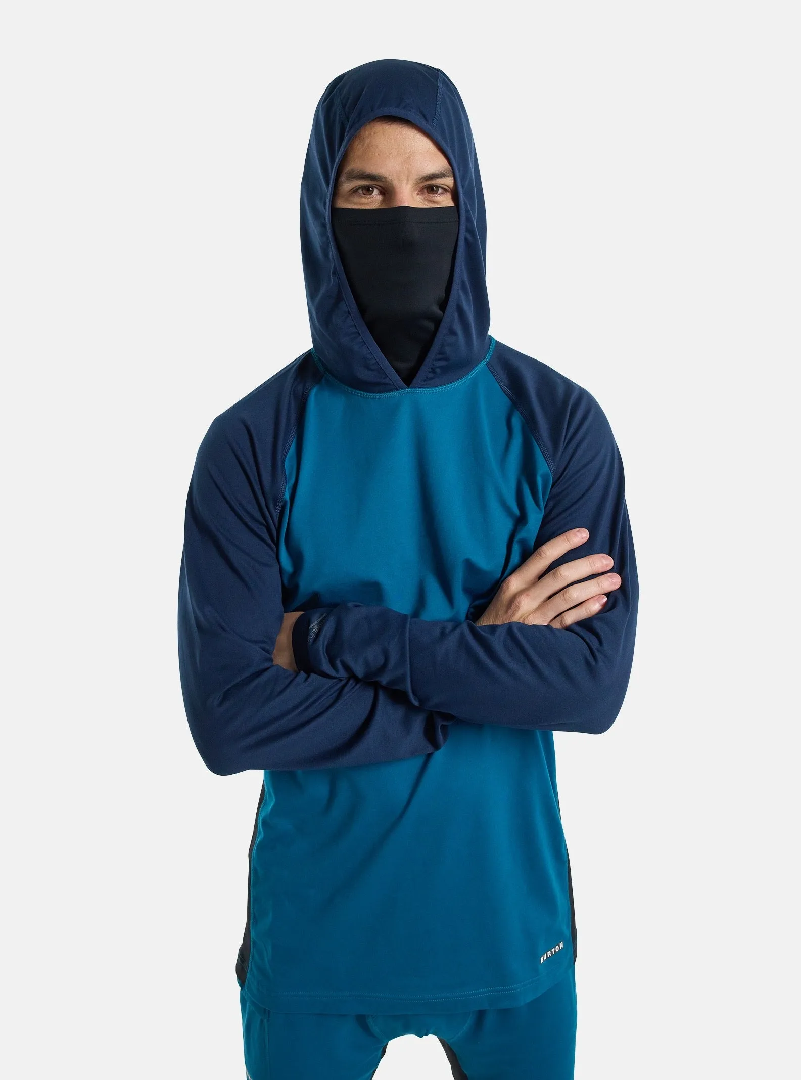 Men Midweight X Base Layer Long Neck Hoodie