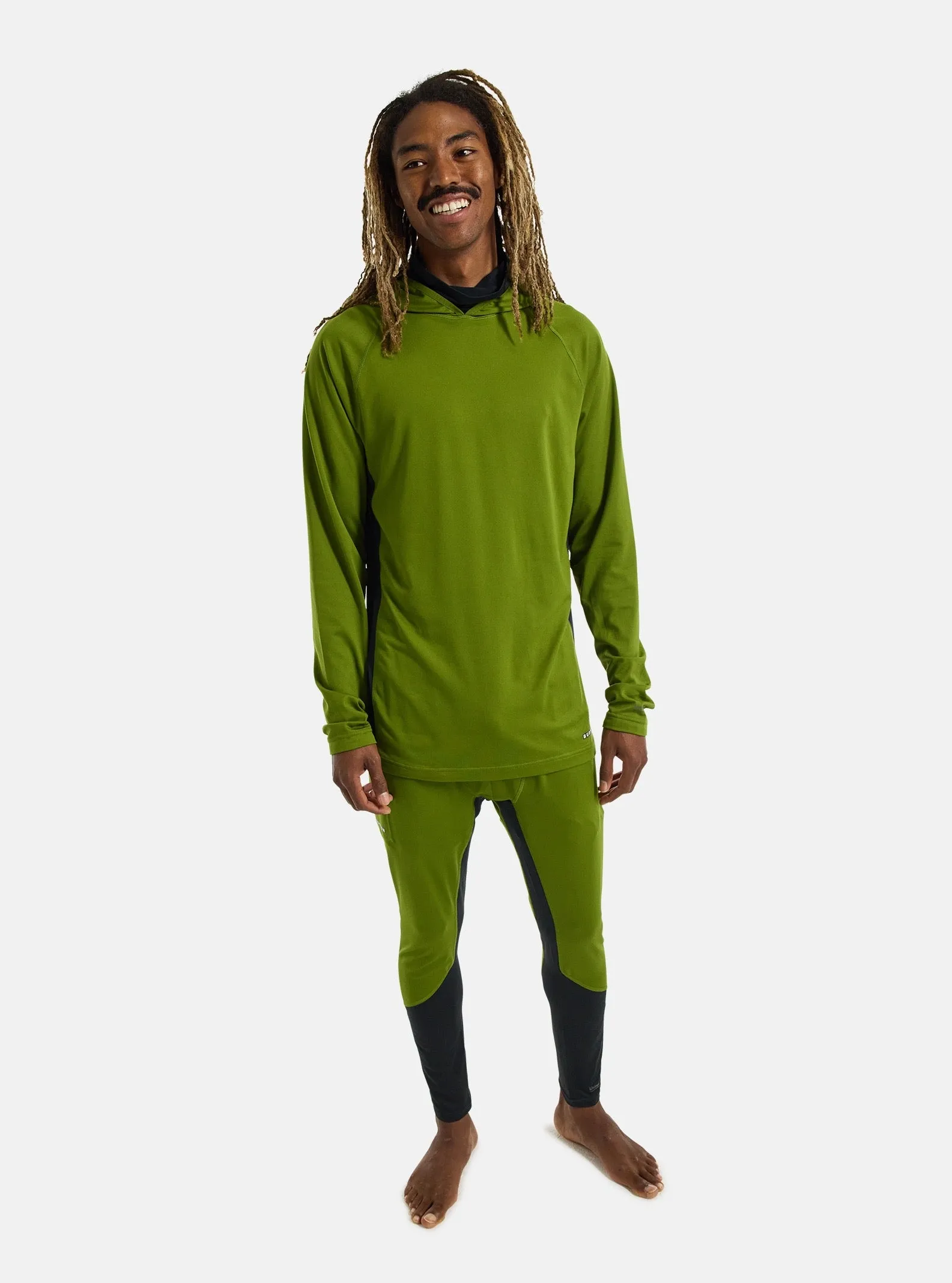 Men Midweight X Base Layer Long Neck Hoodie