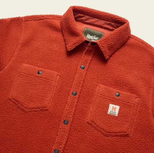 Men's Howler Bros | Allegheny Fleece Overshirt | Cinnamon